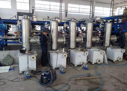 真空過濾機安裝現(xiàn)場